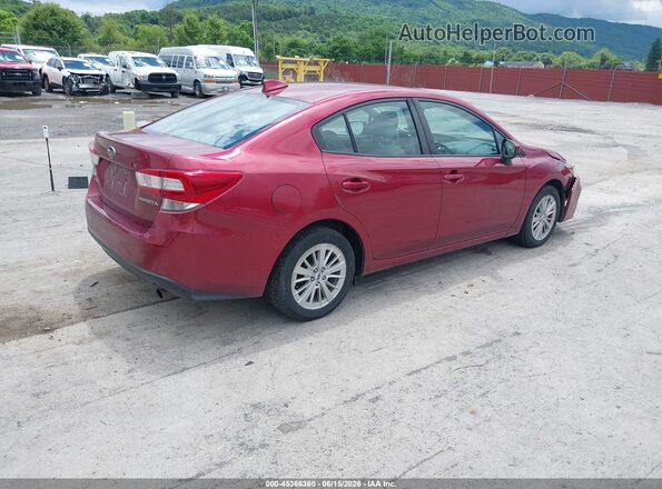 4S3GKAD61J3617257 2018 SUBARU IMPREZA Red უკანა მარჯვენა