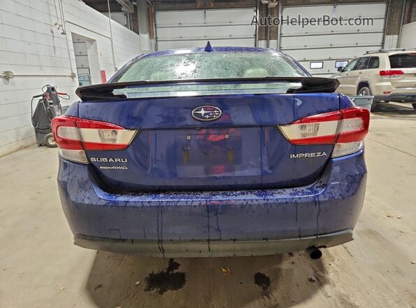 4S3GKAD62J3600631 2018 SUBARU IMPREZA Blue Вид ззаду