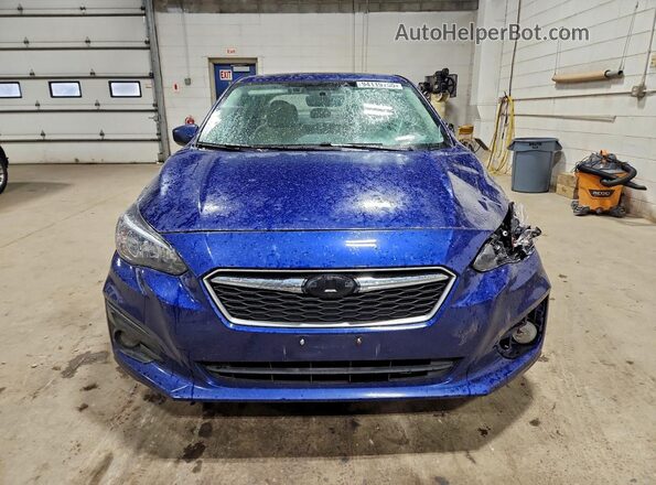 4S3GKAD62J3600631 2018 SUBARU IMPREZA Blue Вид спереду