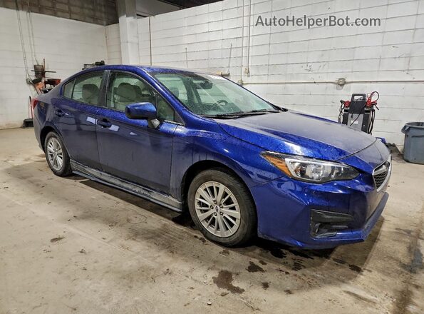 4S3GKAD62J3600631 2018 SUBARU IMPREZA Blue Передня права чверть