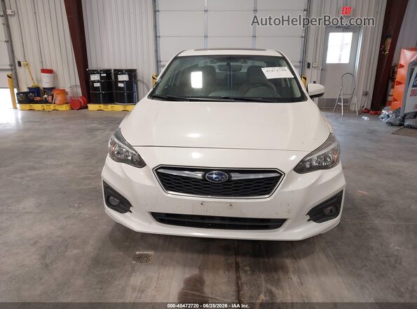 4S3GKAD65H3626294 2017 SUBARU IMPREZA White Instrument cluster view