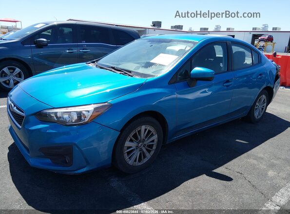 4S3GKAD69J3614235 2018 SUBARU IMPREZA Blue Przód lewy