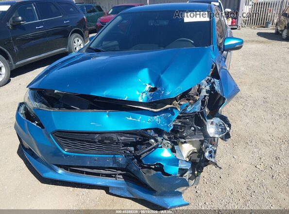 4S3GKAJ66K3616319 2019 SUBARU IMPREZA Blue Вид панелі приладів