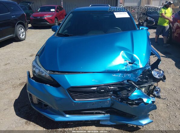 4S3GKAJ66K3616319 2019 SUBARU IMPREZA Blue Вид щитка приладів