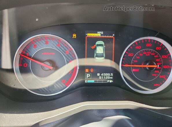 4S3GKAJ67K3624963 2019 SUBARU IMPREZA White Вид щитка приладів
