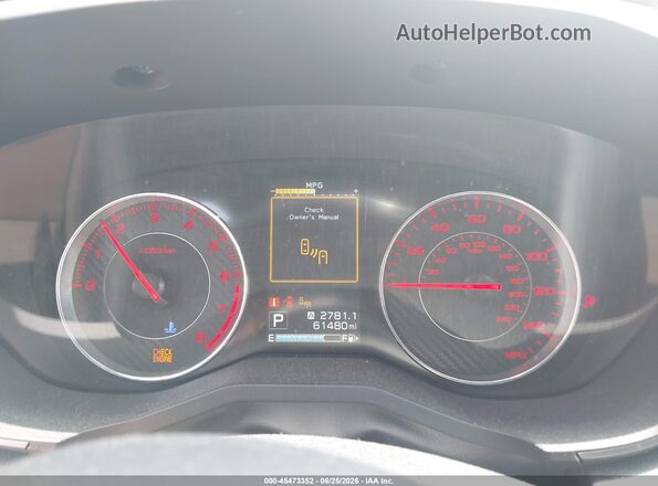 4S3GKAL61H3608988 2017 SUBARU IMPREZA Silver Widok tylnych siedzeń
