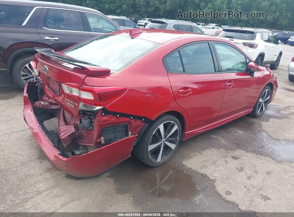 4S3GKAL65H1626048 2017 SUBARU IMPREZA Red Rear right