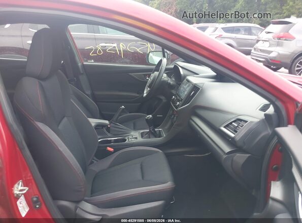 4S3GKAL65H1626048 2017 SUBARU IMPREZA Red Front interior view