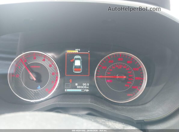 4S3GKAL65H1626048 2017 SUBARU IMPREZA Red Rear seats view