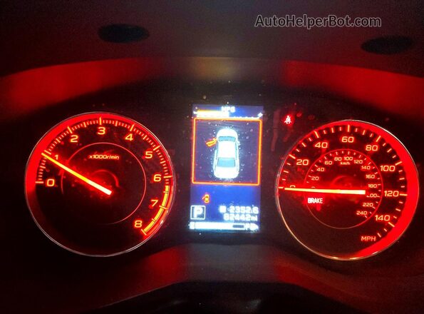 4S3GKAM68K3612428 2019 SUBARU IMPREZA Blue Widok zestawu wskaźników