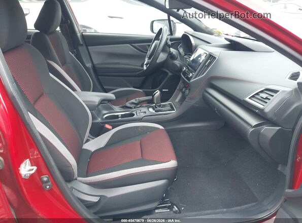 4S3GKAM68M3601979 2021 SUBARU IMPREZA Красный Вид салона спереди