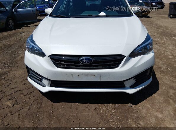 4S3GKAM69M3606396 2021 SUBARU IMPREZA White Widok zestawu wskaźników