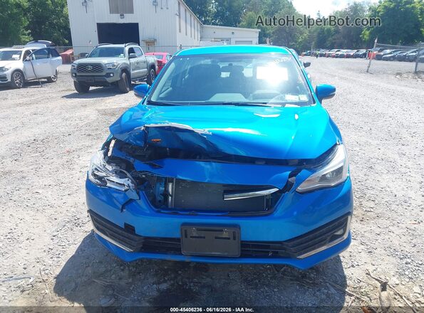 4S3GKAT65L3614396 2020 SUBARU IMPREZA Blue Widok zestawu wskaźników