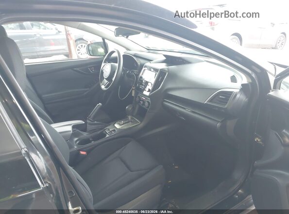 4S3GKAV60L3604596 2020 SUBARU IMPREZA Black Front interior view