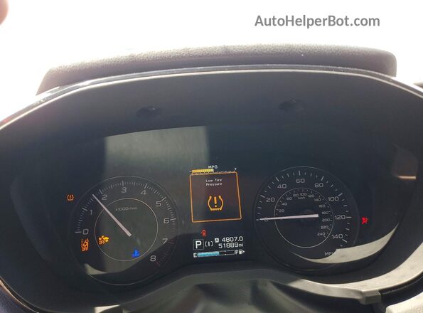 4S3GKAV6XM3600234 2021 SUBARU IMPREZA Белый Вид щитка приборов