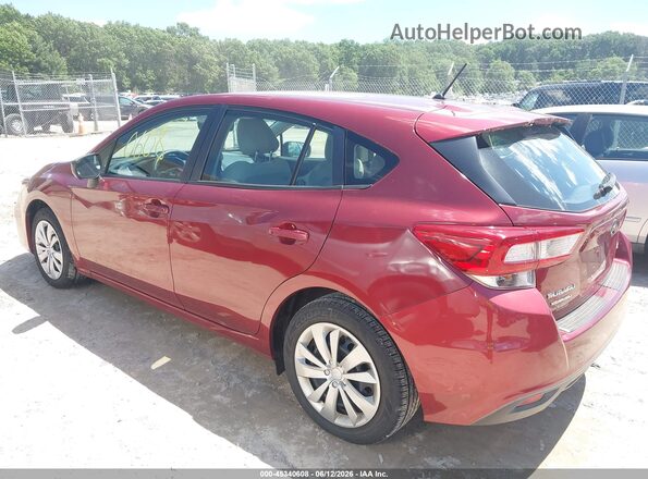 4S3GTAA61K3757019 2019 SUBARU IMPREZA Red Հետևի ձախ