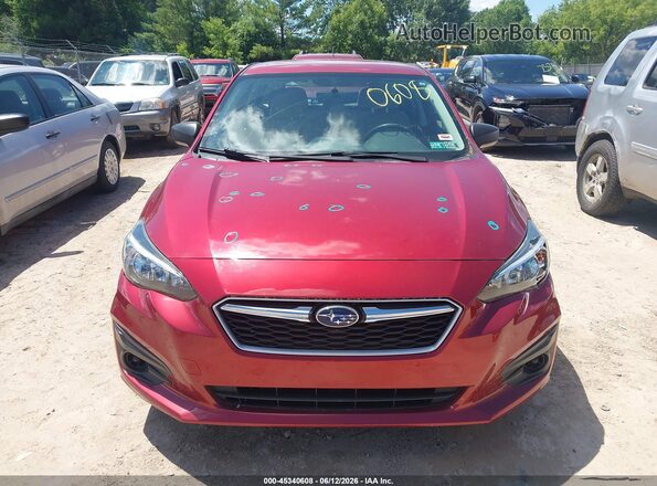 4S3GTAA61K3757019 2019 SUBARU IMPREZA Red Սարքավորումների վահանակի տեսք