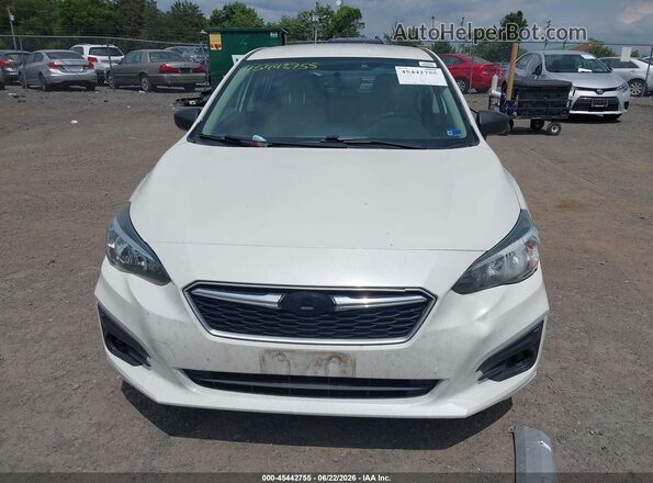 4S3GTAA62K1734229 2019 SUBARU IMPREZA White Դիմացի տեսք