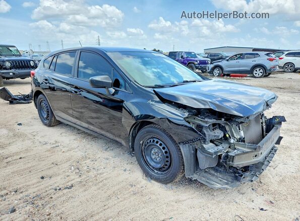 4S3GTAA65J3733756 2018 SUBARU IMPREZA Black Front right