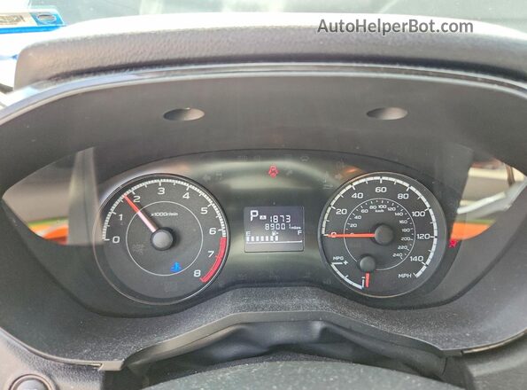 4S3GTAA65J3733756 2018 SUBARU IMPREZA Black Instrument cluster view
