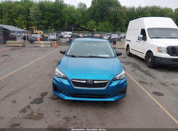 4S3GTAA67K3754285 2019 SUBARU IMPREZA Blue Rear interior view