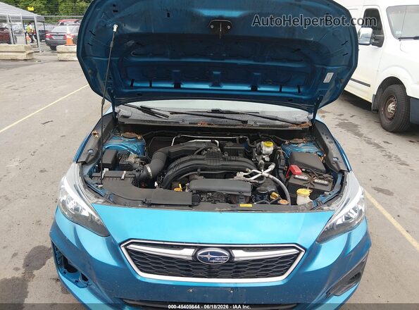4S3GTAA67K3754285 2019 SUBARU IMPREZA Blue Rear view