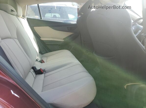 4S3GTAA68J3715476 2018 SUBARU IMPREZA Red უკანა სავარძლების ხედი