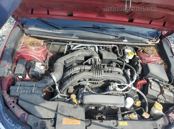 4S3GTAA68J3715476 2018 SUBARU IMPREZA Red უკანა სალონის ხედი