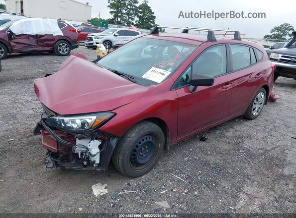 4S3GTAA69N1717237 2022 SUBARU IMPREZA Burgundy Vista tres cuartos delantera izquierda