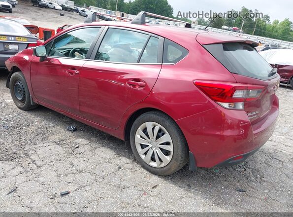4S3GTAA69N1717237 2022 SUBARU IMPREZA Burgundy Trasero izquierdo