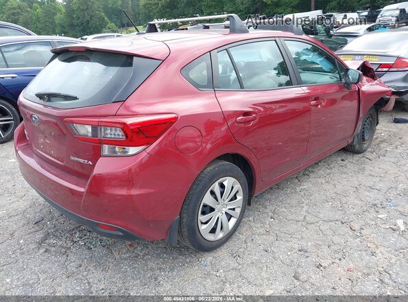 4S3GTAA69N1717237 2022 SUBARU IMPREZA Burgundy Trasero derecho