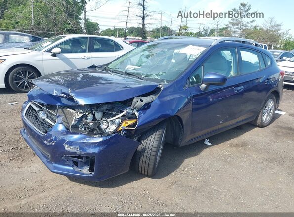 4S3GTAB60J3706933 2018 SUBARU IMPREZA Blue Передня ліва чверть