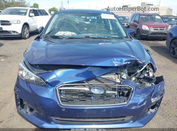 4S3GTAB60J3706933 2018 SUBARU IMPREZA Blue Вид щитка приладів