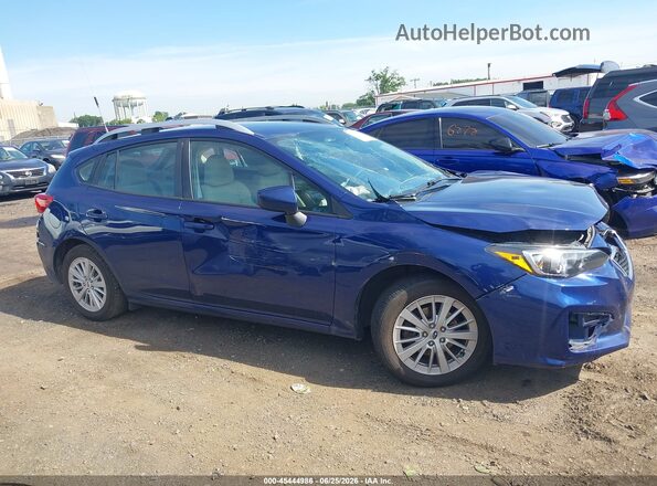 4S3GTAB60J3706933 2018 SUBARU IMPREZA Blue Вид задньої частини салону