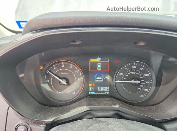 4S3GTAB60K3746219 2019 SUBARU IMPREZA Gray ხელსაწყოთა პანელის ხედი