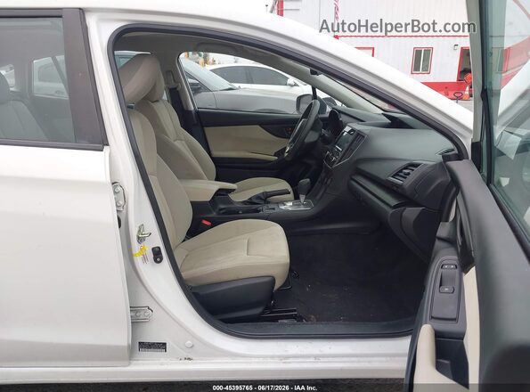 4S3GTAB60L3712993 2020 SUBARU IMPREZA Белый Вид салона спереди