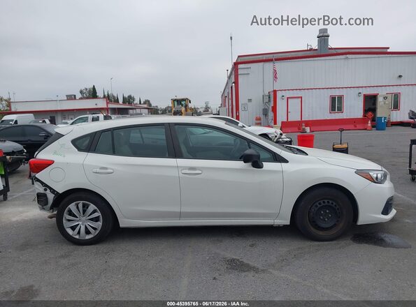 4S3GTAB60L3712993 2020 SUBARU IMPREZA Белый Вид задней части салона