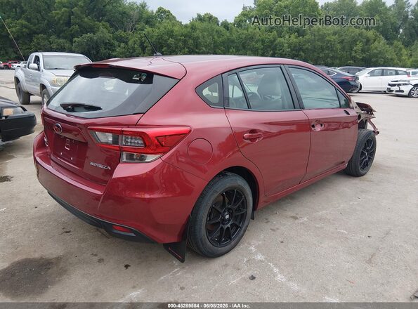 4S3GTAB60M3701543 2021 SUBARU IMPREZA Бордовый Задняя правая четверть