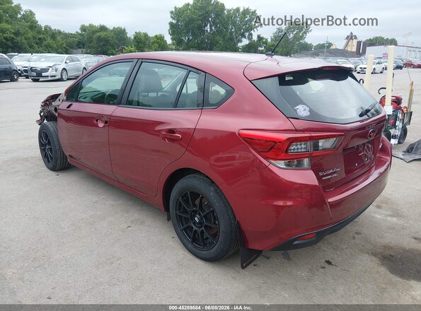 4S3GTAB60M3701543 2021 SUBARU IMPREZA Бордовый Задняя левая четверть