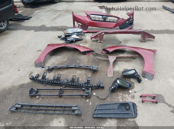 4S3GTAB60M3701543 2021 SUBARU IMPREZA Бордовый Вид щитка приборов