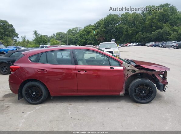 4S3GTAB60M3701543 2021 SUBARU IMPREZA Бордовый Панорамный вид салона 360°