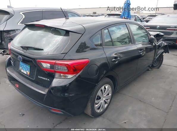 4S3GTAB60N3700829 2022 SUBARU IMPREZA Black Задня права чверть