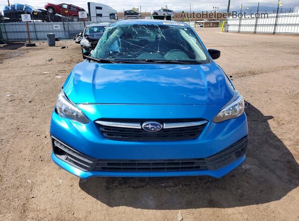 4S3GTAB61M3711482 2021 SUBARU IMPREZA Blue Front view