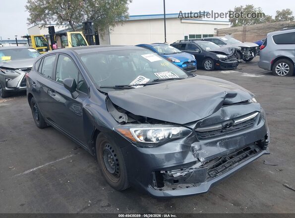 4S3GTAB66M3709436 2021 SUBARU IMPREZA Gray Դիմացի տեսք