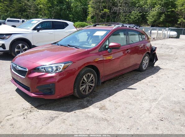 4S3GTAB67H3703795 2017 SUBARU IMPREZA Maroon Vista tres cuartos delantera izquierda
