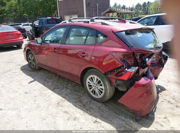 4S3GTAB67H3703795 2017 SUBARU IMPREZA Maroon Trasero izquierdo