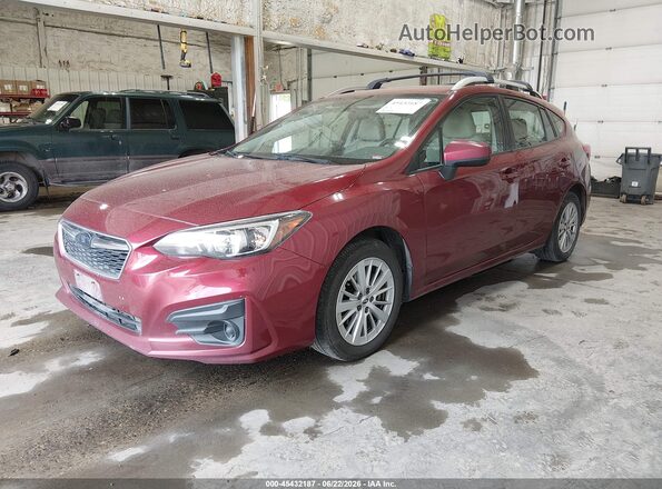 4S3GTAB68H3735560 2017 SUBARU IMPREZA Red Vista tres cuartos delantera izquierda