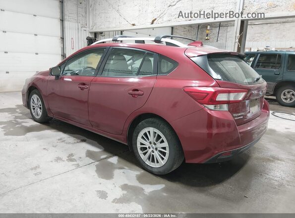 4S3GTAB68H3735560 2017 SUBARU IMPREZA Red Trasero izquierdo