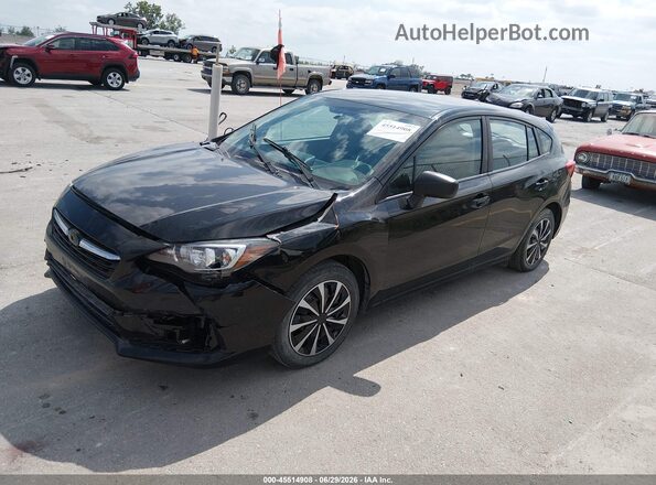 4S3GTAB68M3705727 2021 SUBARU IMPREZA Black Przód lewy