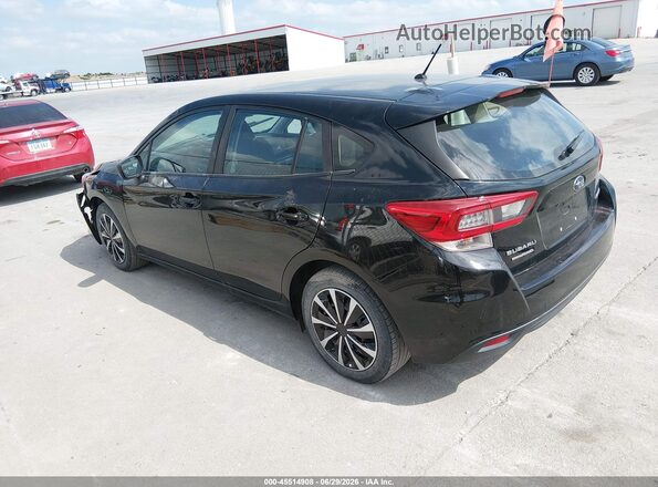 4S3GTAB68M3705727 2021 SUBARU IMPREZA Black Tył lewy